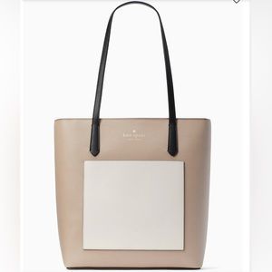 NWT Kate Spade ♠️ Daily Tote / Beige Warm Multi Color Block